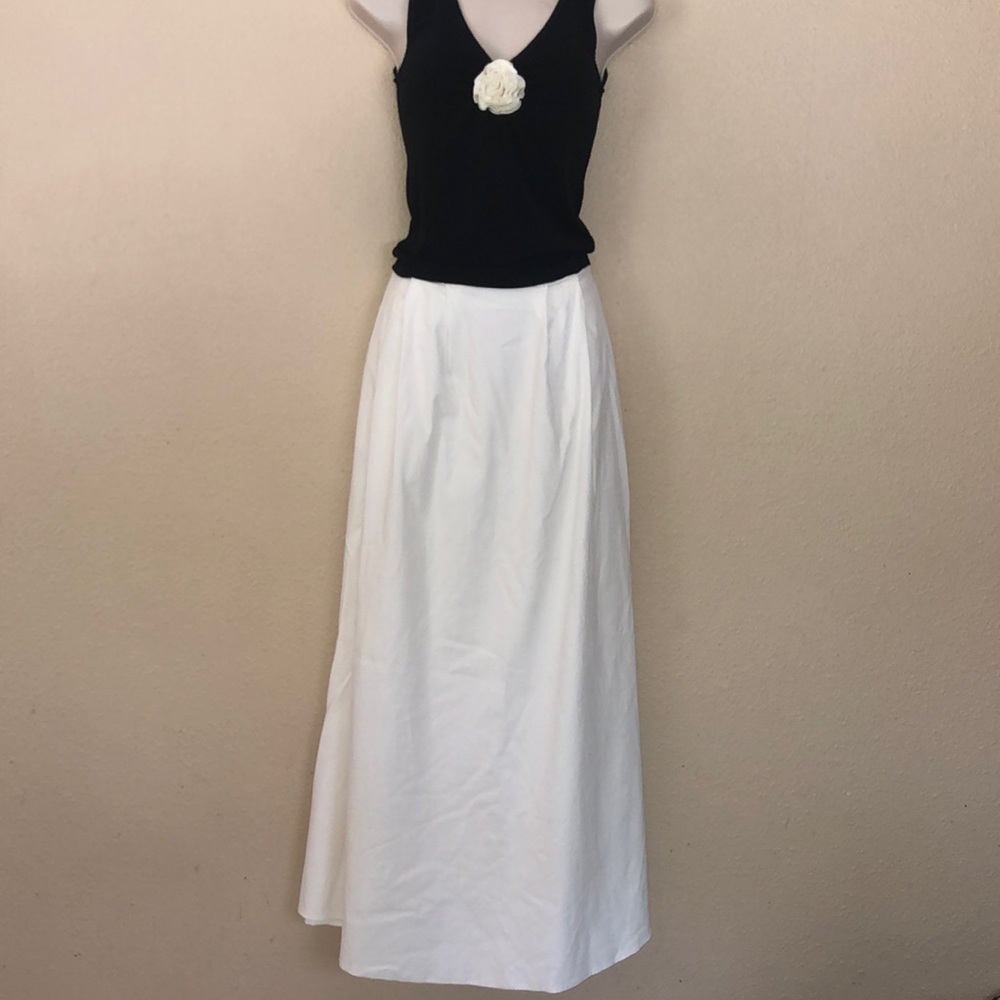 Reformation White Maxi Skirt with Pockets